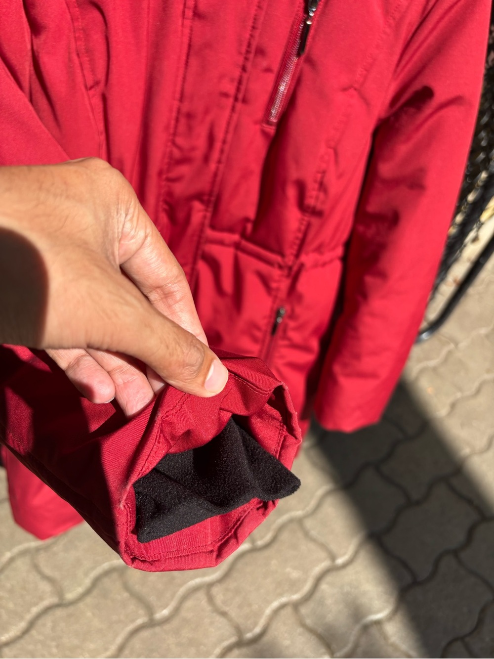 Red Winter Coat in good condition - Picture 5 of 8